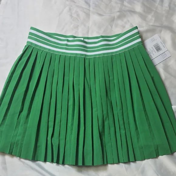 Beyond Yoga If You Pleats Elastic Green Mini Women's Skirt Size Small NwT. - Picture 2 of 10